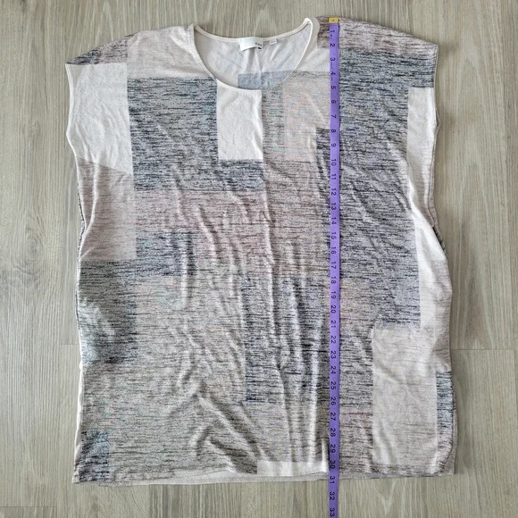 Wilfred Free Geometric Sleeveless Patchwork Neutral Colour Tunic - Picture 4 of 7